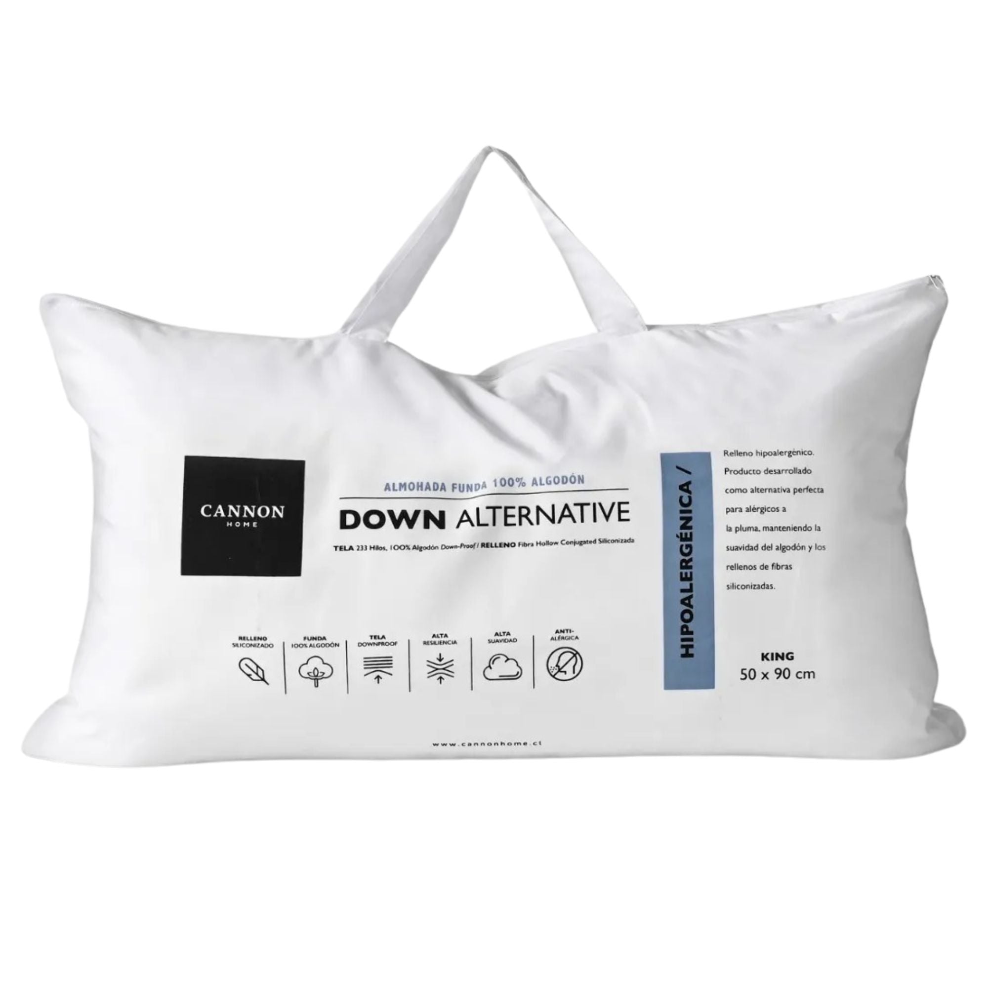 Almohadas Set De 2 Down Alternative 50x90 Premium - Cannon