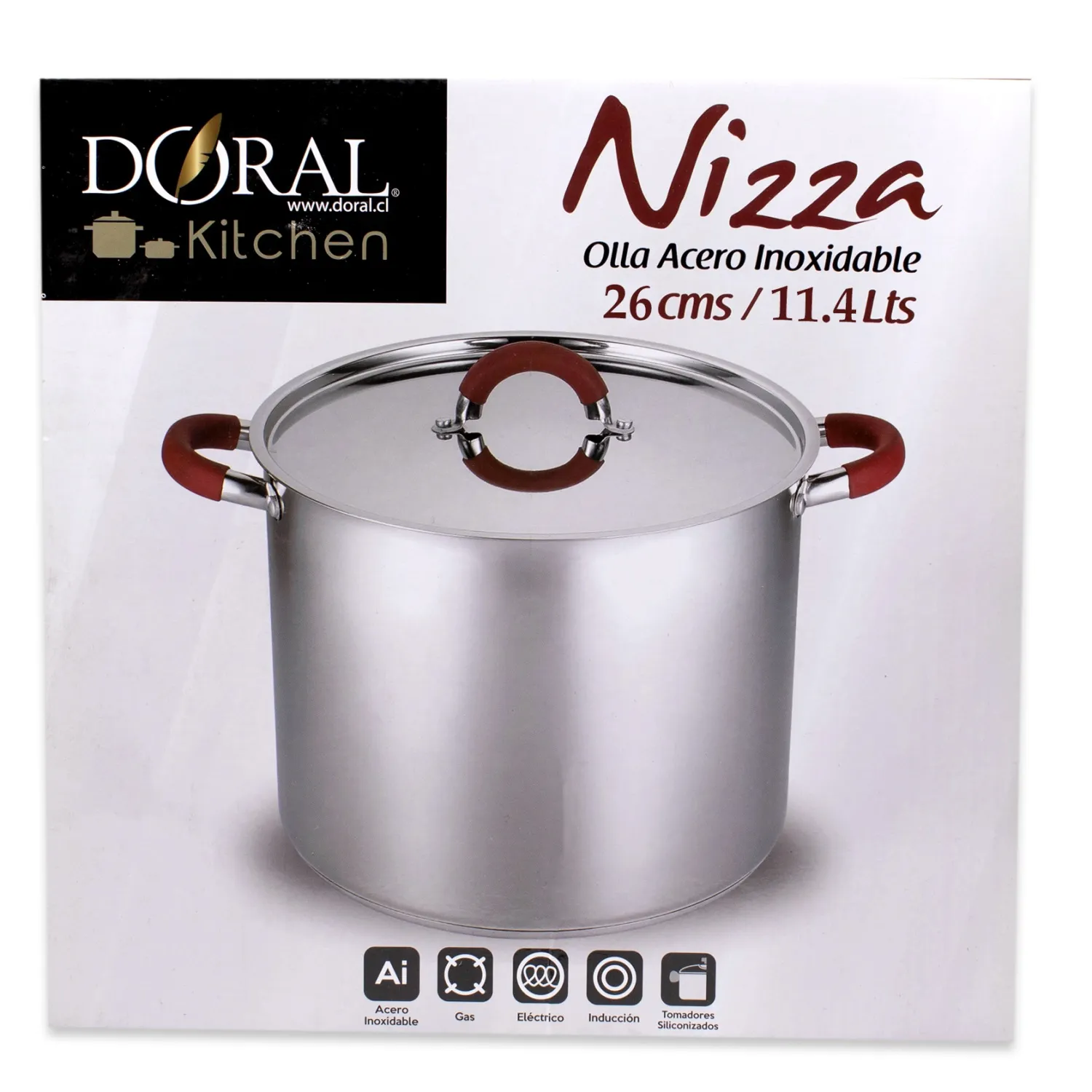 Olla Acero Inoxidable 26cm Nizza Doral - Imagen 4