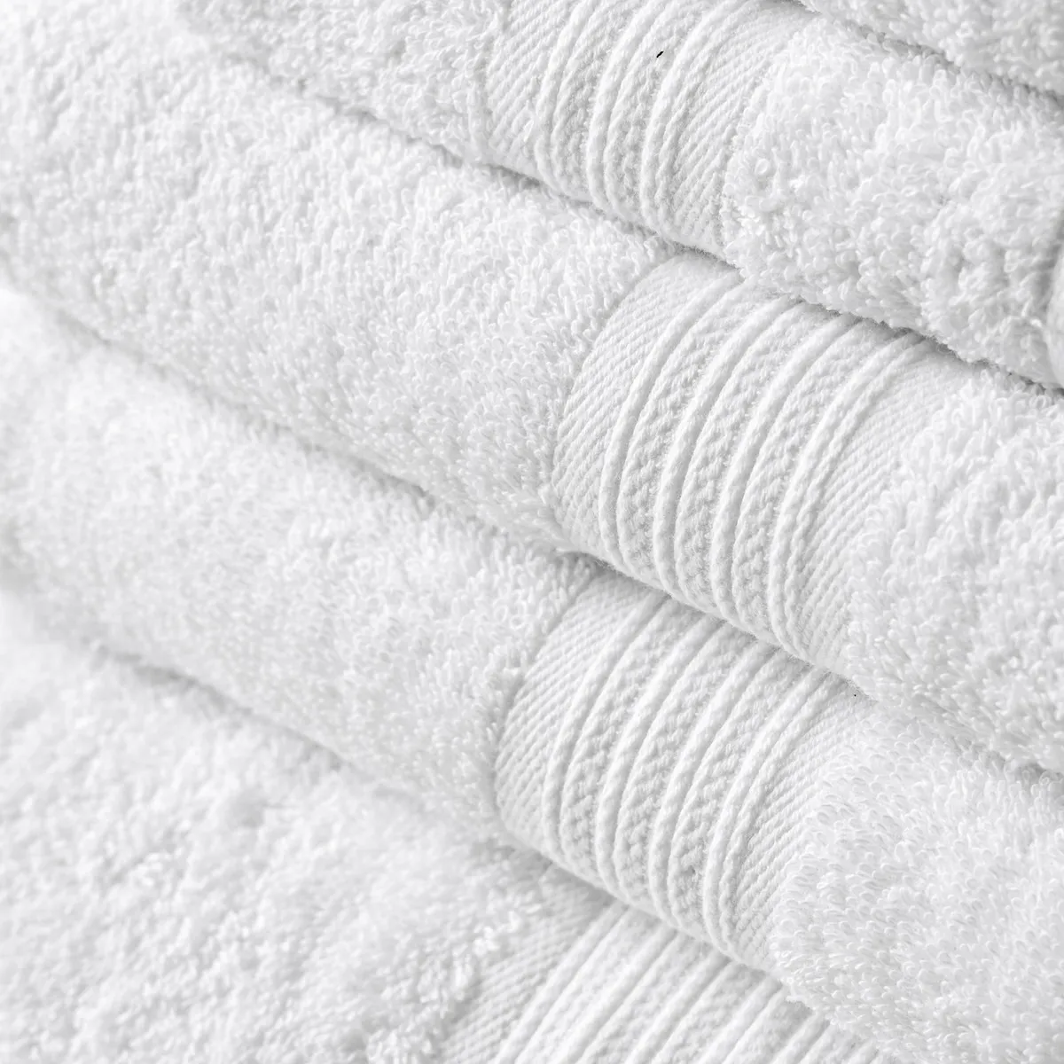 Set 6 Toallas 100% Algodón Mano Baño Visita Cannon Home Color Blanco - Imagen 3