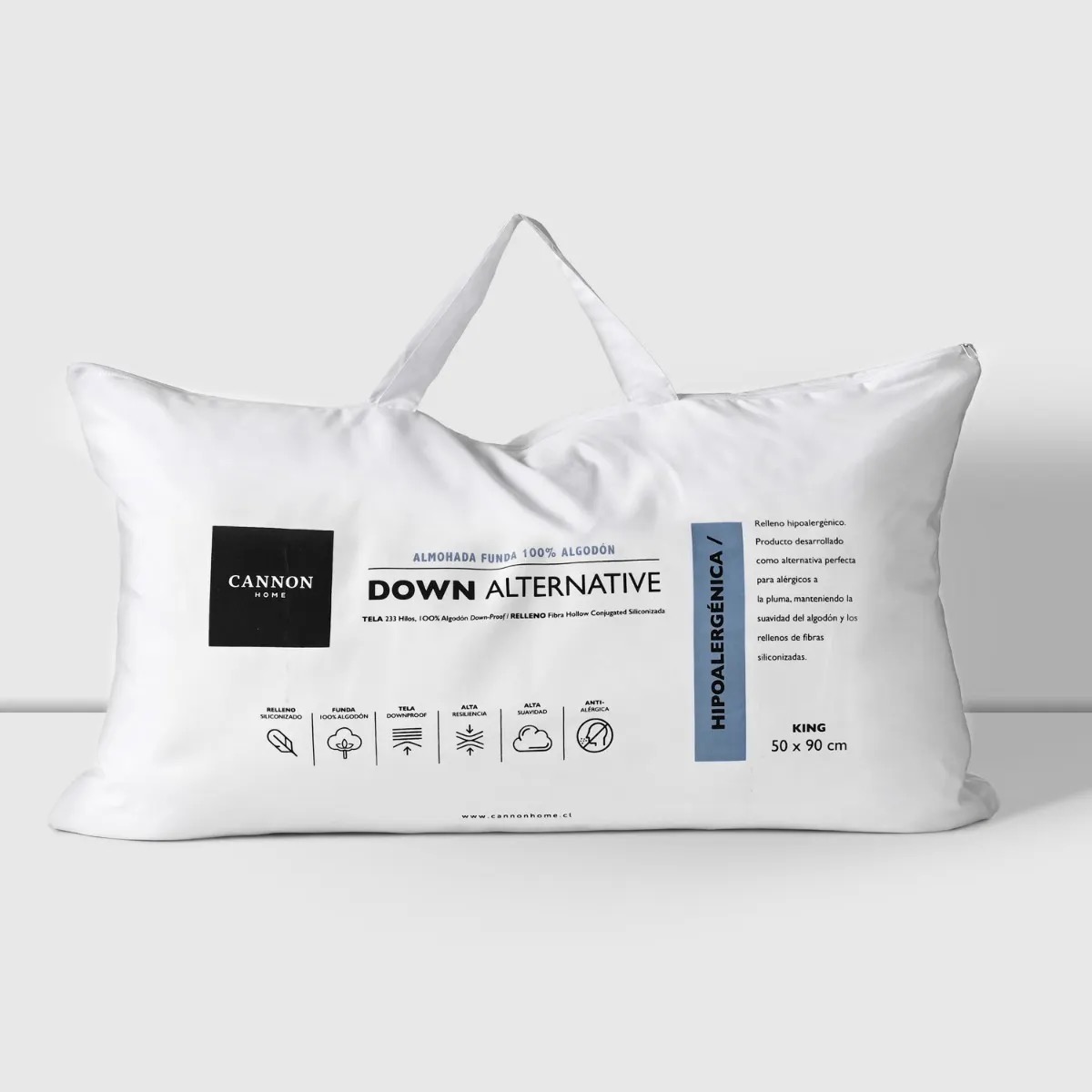 Almohada Down Alternative 50x90 king - Cannon