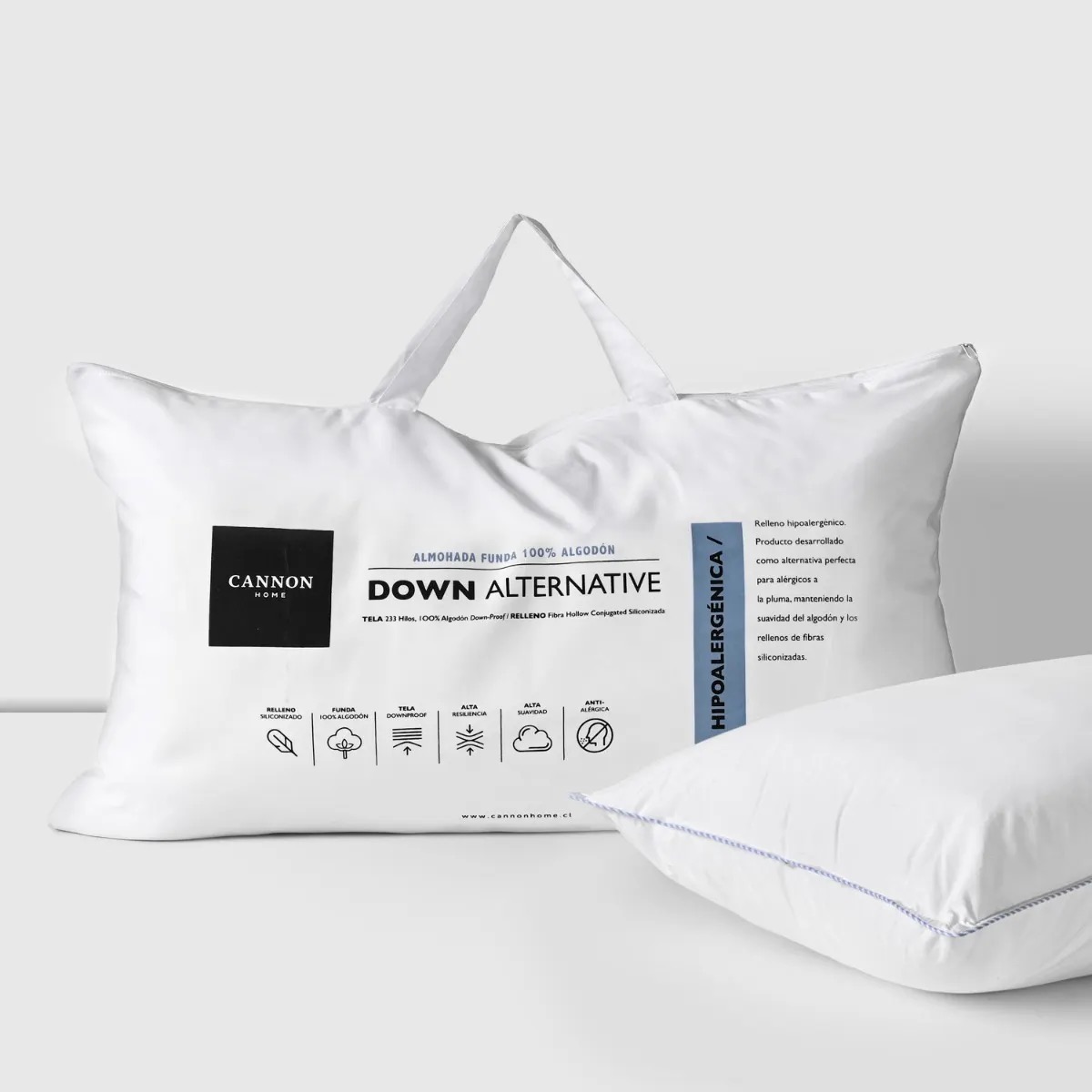 Almohada Down Alternative 50x90 king - Cannon - Imagen 2